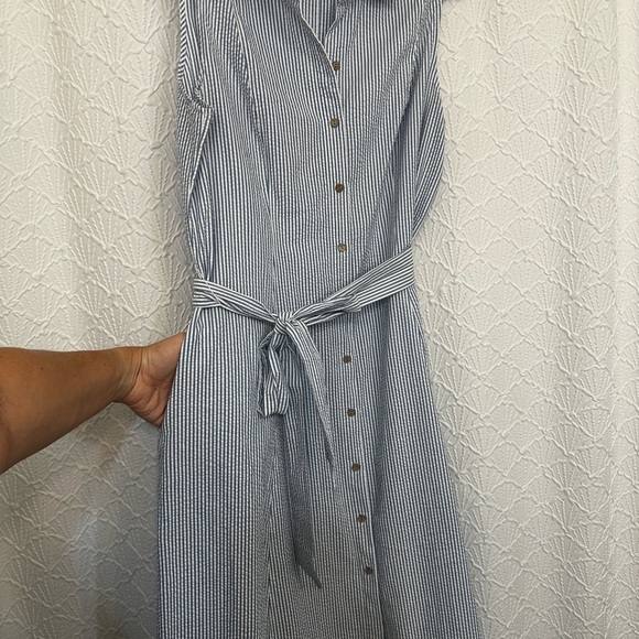 Ann Klein button down midi dress - Picture 2 of 5